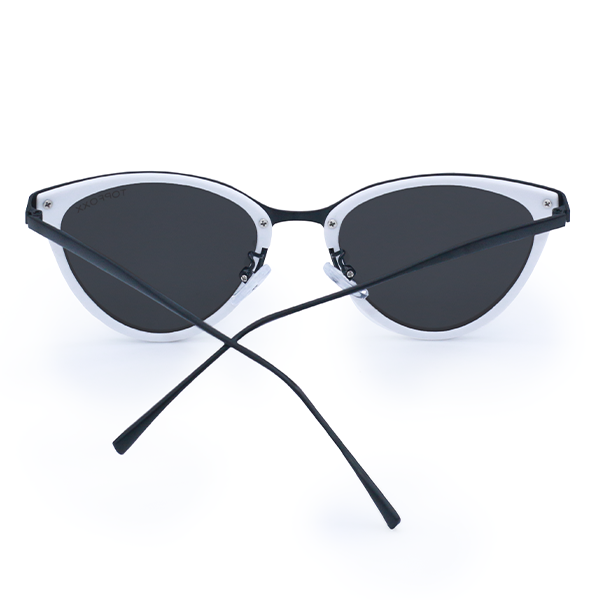 Miranda White Cat Eye Sunglasses Premium Fashion Eyewear