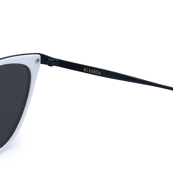 Miranda White Cat Eye Sunglasses Premium Fashion Eyewear