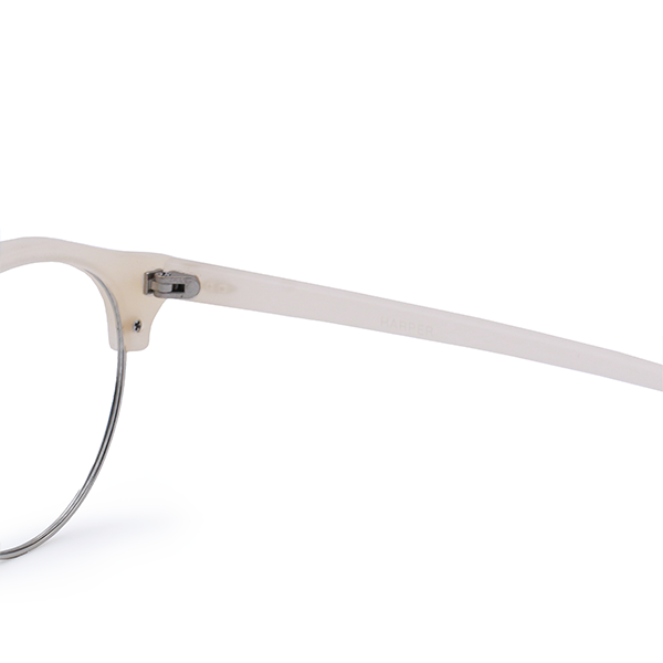 Harper Bold Retro Round Frames Nude by TopFoxx Eyewear