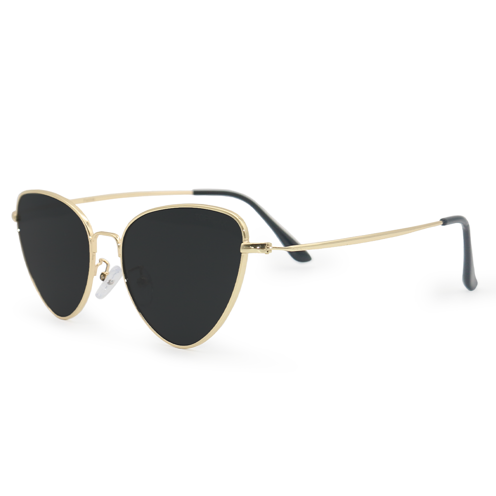 TopFoxx Felina Black Gold Cat Eye Sunglasses Limited