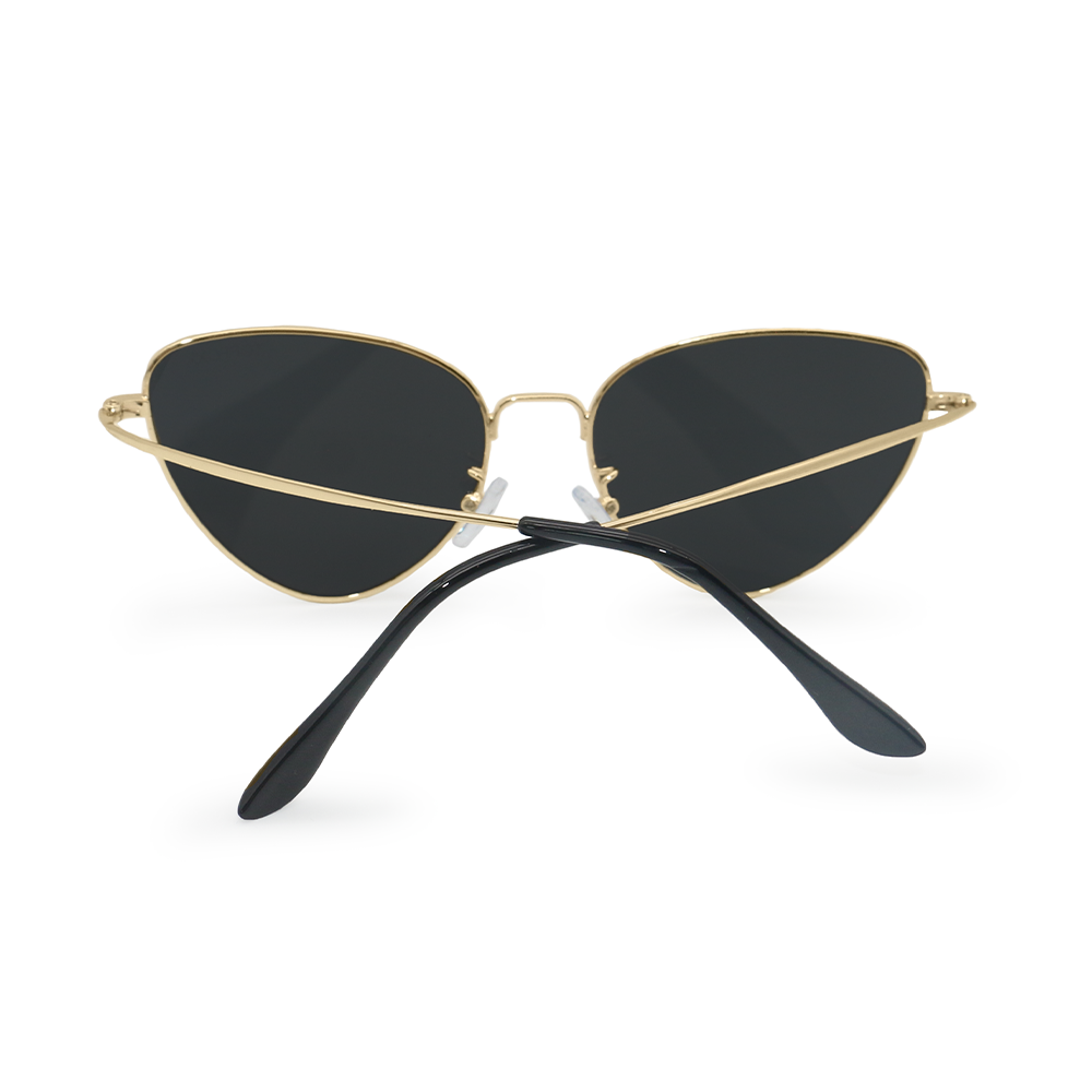 TopFoxx Felina Black Gold Cat Eye Sunglasses Limited