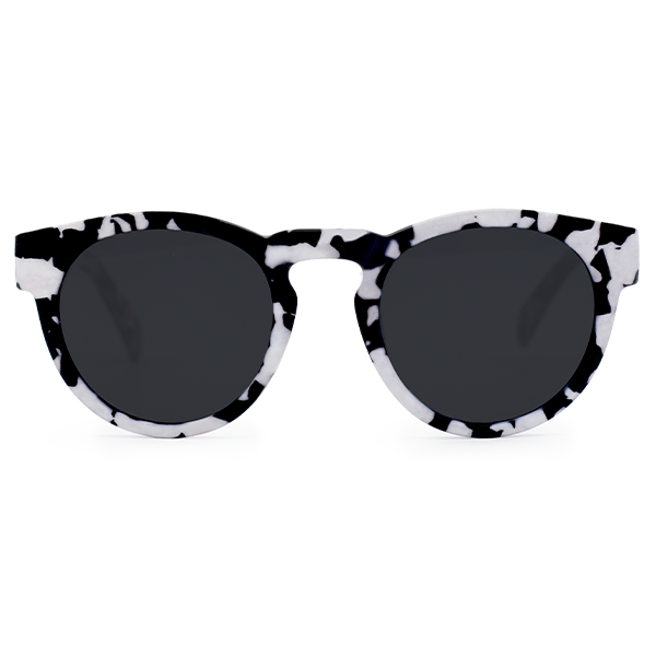 Chelsea White Tortoise Sunglasses With Gradient Lenses