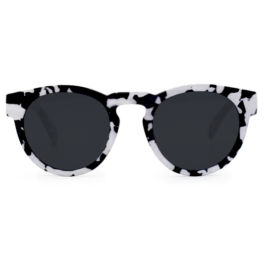 Chelsea White Tortoise Sunglasses With Gradient Lenses