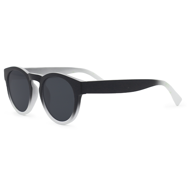 Chelsea Black And White Sunglasses With Gradient Lenses
