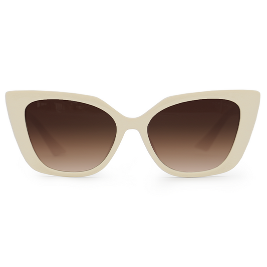 Sophia Nude Cat Eye Sunglasses With Two Tone Gradient Arms