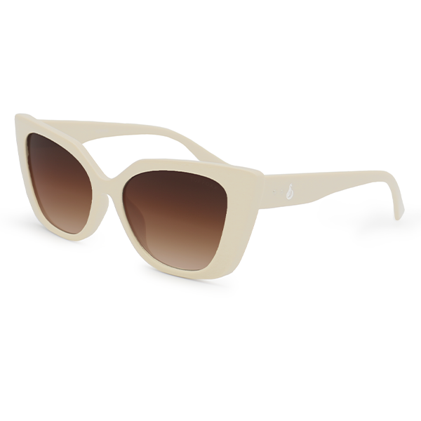 Sophia Nude Cat Eye Sunglasses With Two Tone Gradient Arms