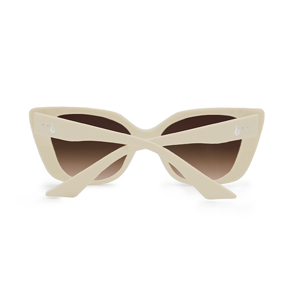 Sophia Nude Cat Eye Sunglasses With Two Tone Gradient Arms