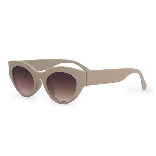 Elizabeth Nude Sunglasses TopFoxx Oval Cat Eye Matte Finish
