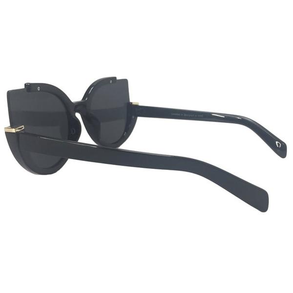 Sustainable Chloe Black Cat Eye Sunglasses With Case