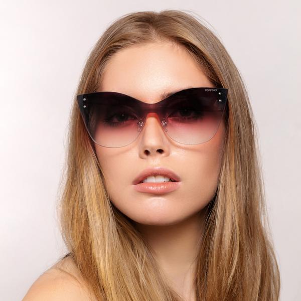 Sustainable Venice 2 Faded Burgundy Clear Frame Purple Lens