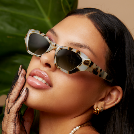 Bright As My Future Tortoise Cat Eye Sunglasses Women