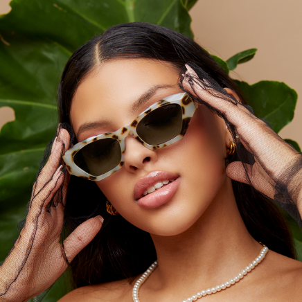 Bright As My Future Tortoise Cat Eye Sunglasses Women