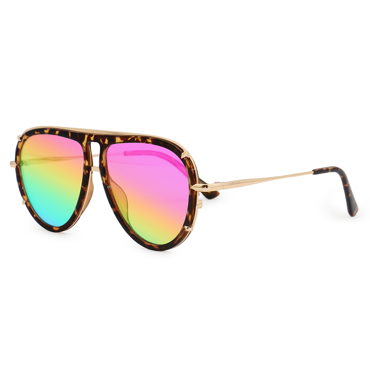 Ivy Luxe Pride Tangle Free Round Aviator Sunglasses Edition