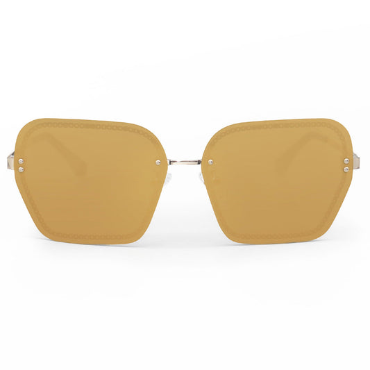 Chain Reaction Mirrored Gold Sunglasses TopFoxx Pro