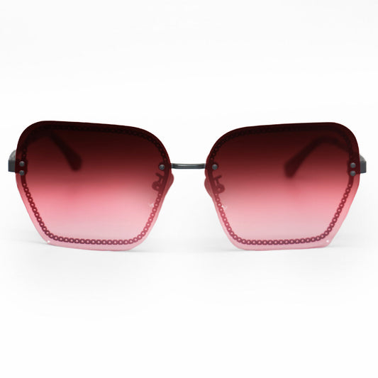 Chain Reaction Sunglasses Ruby Statement Edition By TopFoxx