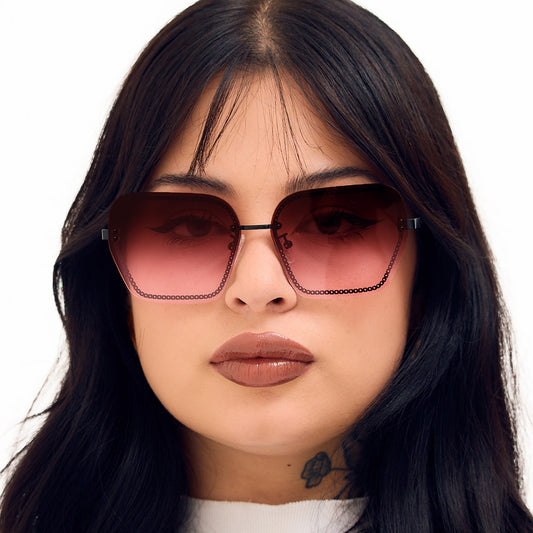 Chain Reaction Sunglasses Ruby Statement Edition By TopFoxx