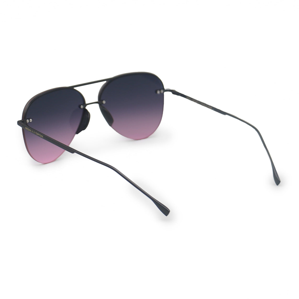 Smaller Megan 2 Aviator Sunglasses Faded Purple Pink