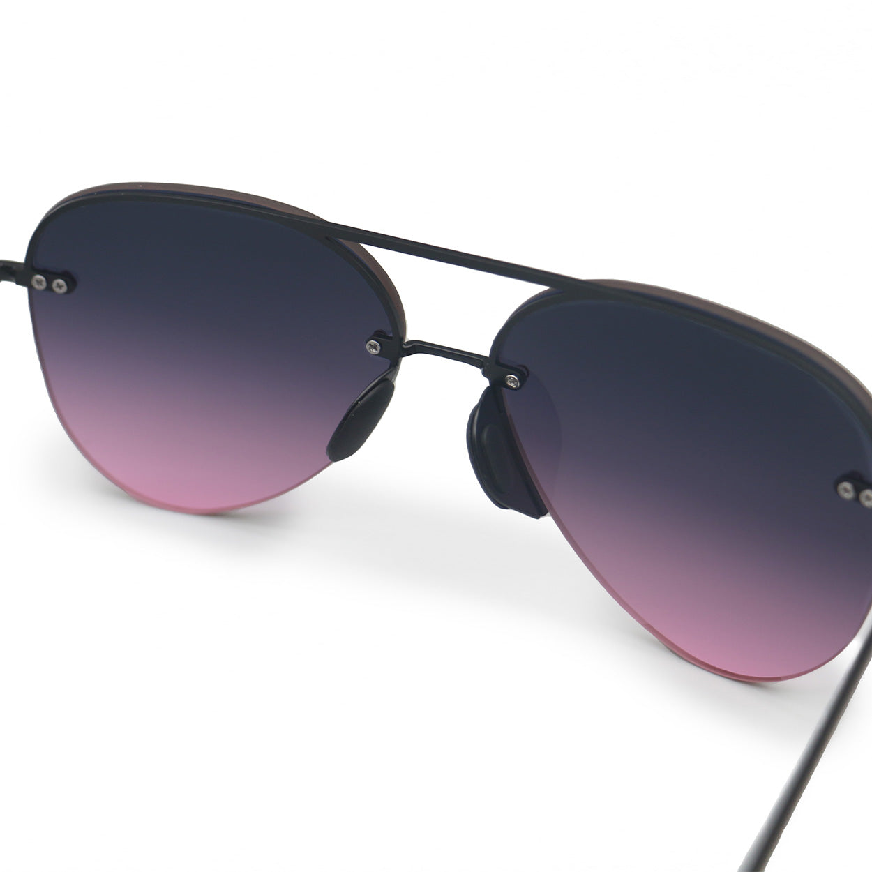 Smaller Megan 2 Aviator Sunglasses Faded Purple Pink