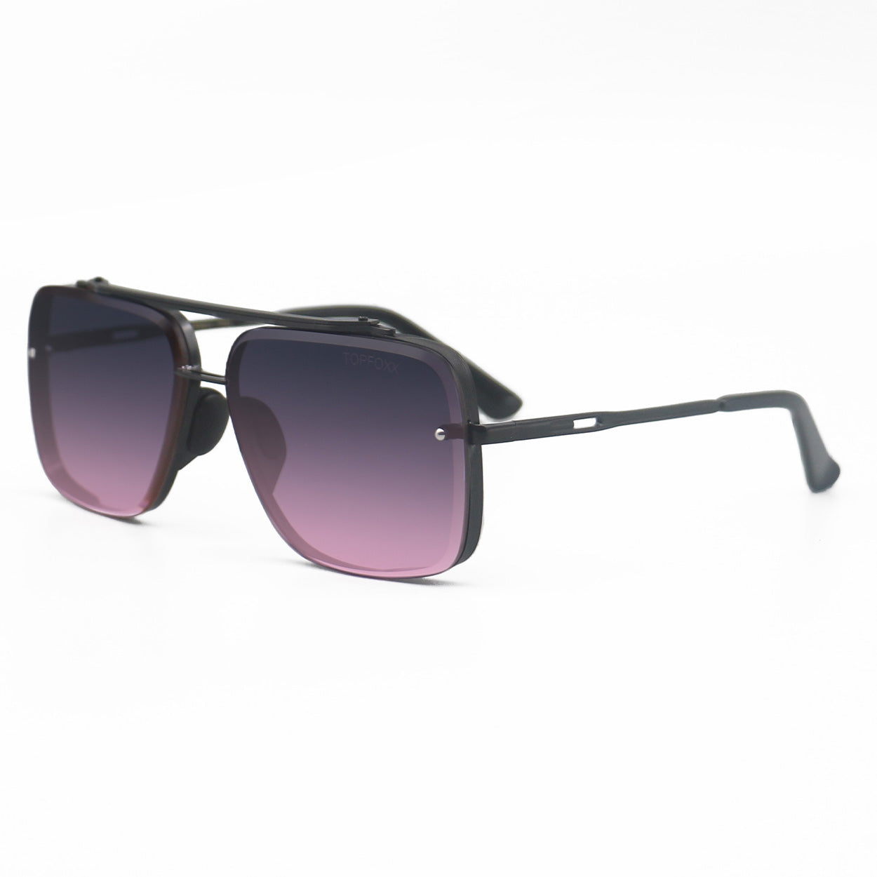 Bella Faded Purple And Pink Tangle Free Aviator Sunglasses