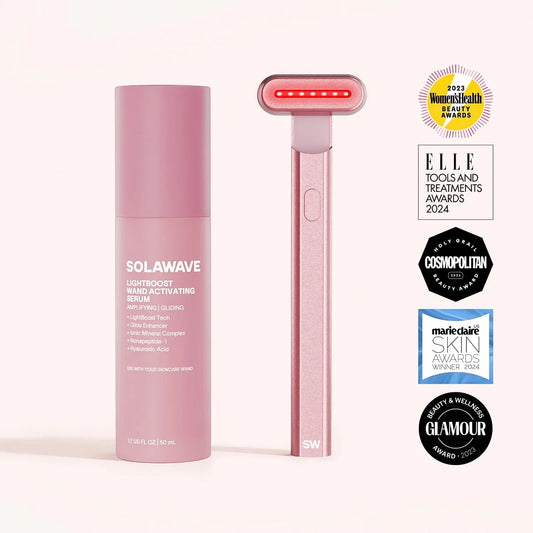 4 In 1 Red Light Therapy Wand And Activating Serum Kit