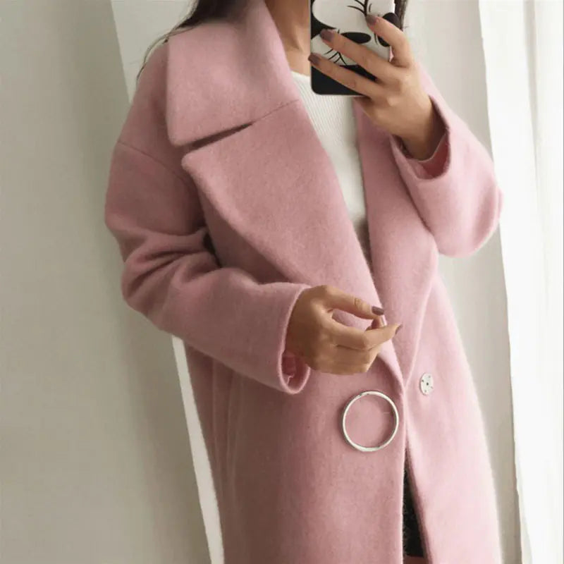 Wool Coat for Women Warm Winter Outerwear