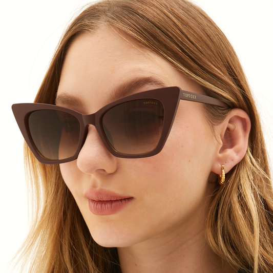 Nature Wahiba Sands Cat Eye Sunglasses Gradient Lenses