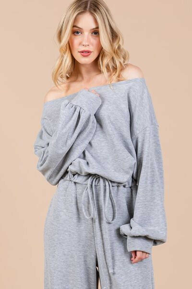 Transform Your Look with the Ces Femme Long Sleeve Boat Neck Jumpsuit – Your Ultimate Style Statement!