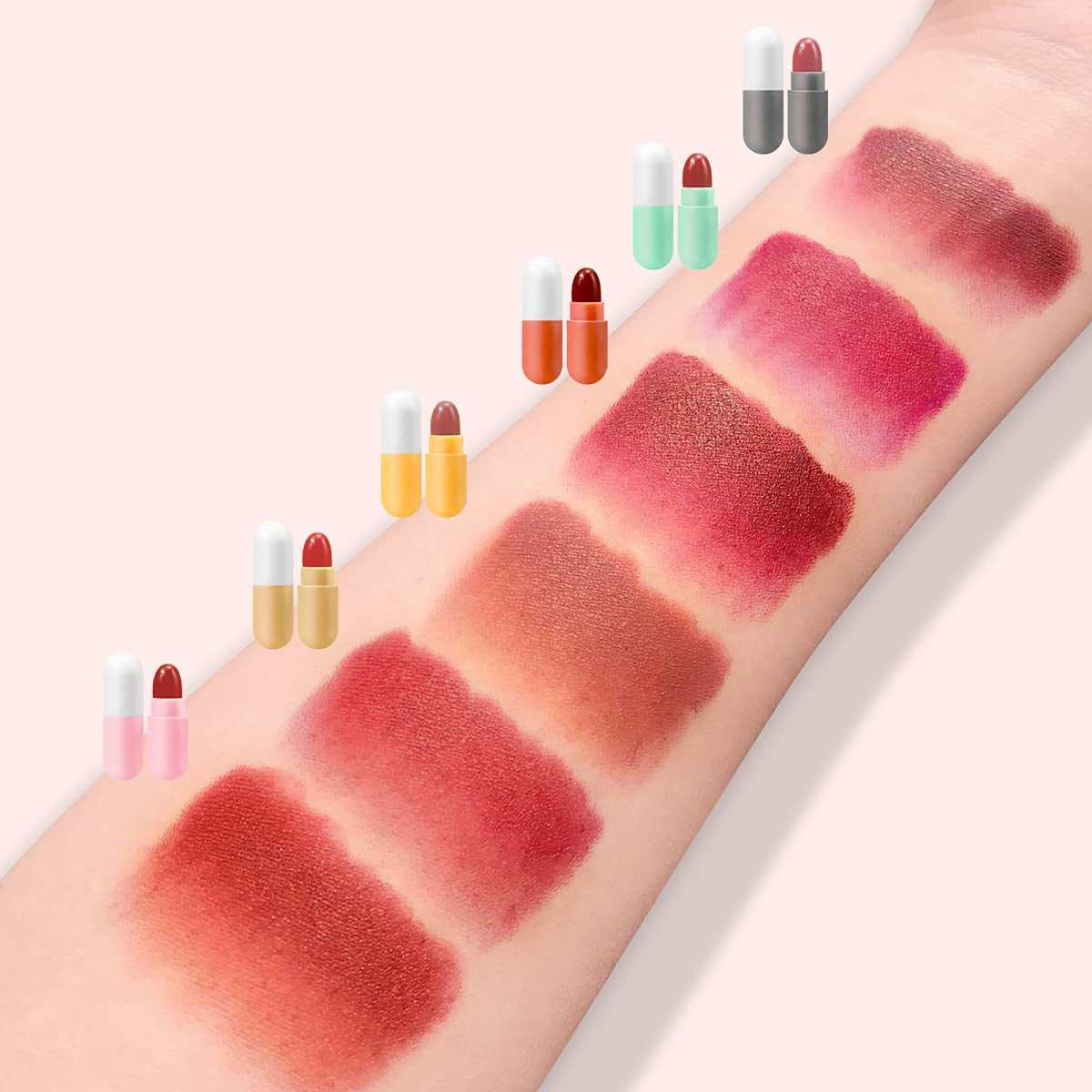 Get Ready to Pout! 💄✨ KISSIO's 12 Color Mini Matte Lipstick Set - Travel-Friendly, Waterproof & Cruelty-Free! 🌈💋