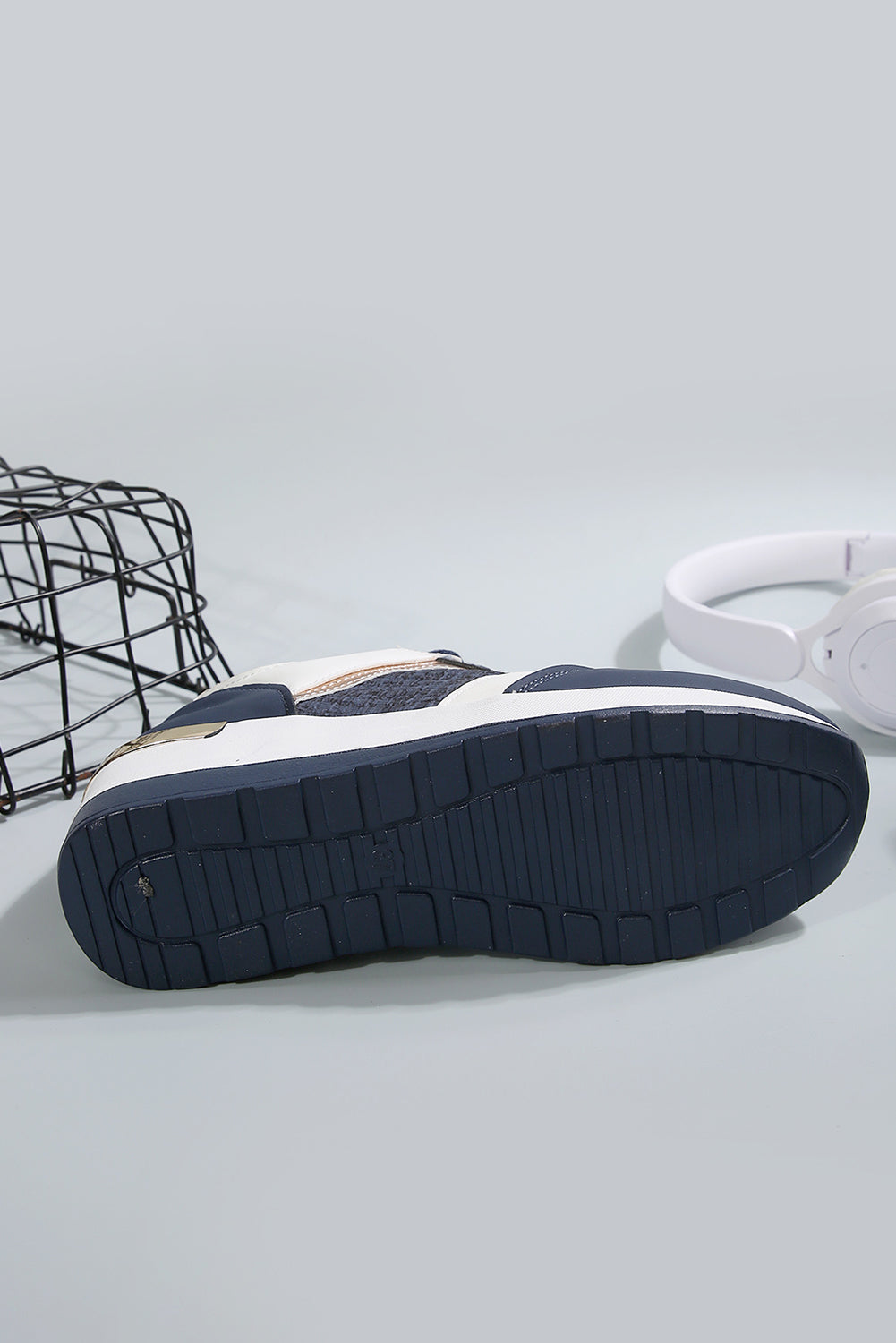 Sail Blue Lace Up Sneakers For All Day Comfort And Style- Preorder now- Ships 9/16