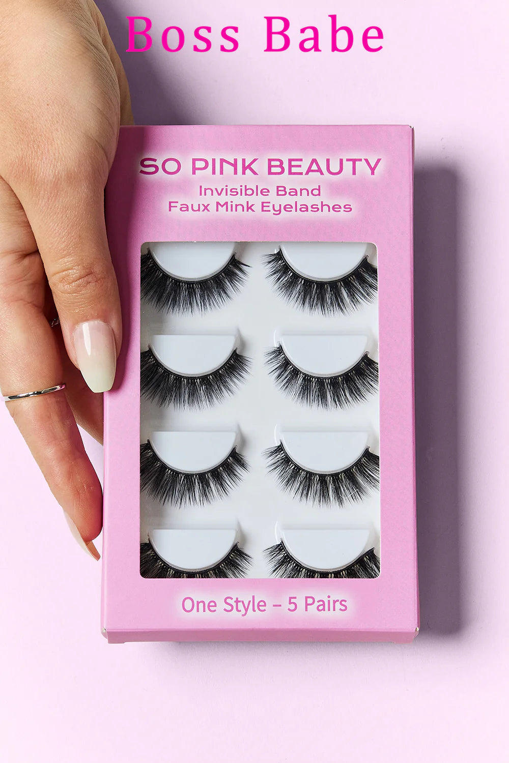 Get Glam with SO PINK BEAUTY Faux Mink Eyelashes - 5 Pairs of Stunning Lashes! 💖✨