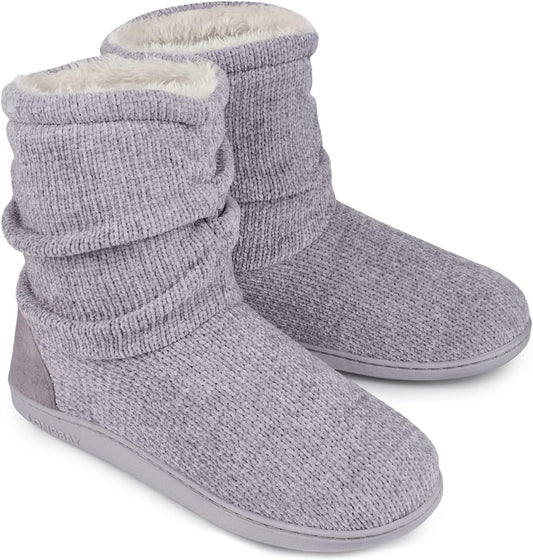 Cozy Up with Longbay's Adorable Chenille Knit Bootie Slippers - Your Feet Will Thank You! 🥰🥿✨