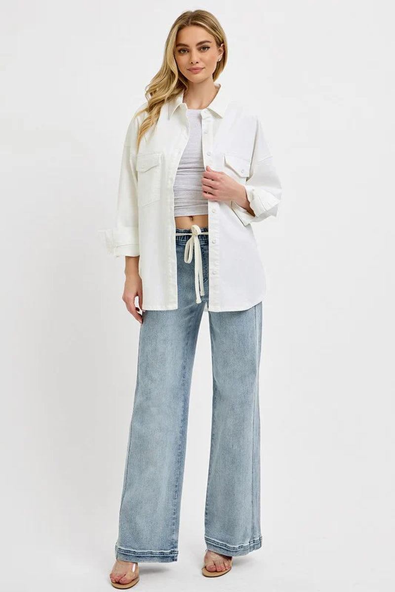 Step Up Your Style Game with RISEN Plus Size Straight Leg Jeans – Perfect Fit and Pockets! #FashionGoals #PlusSizeStyle