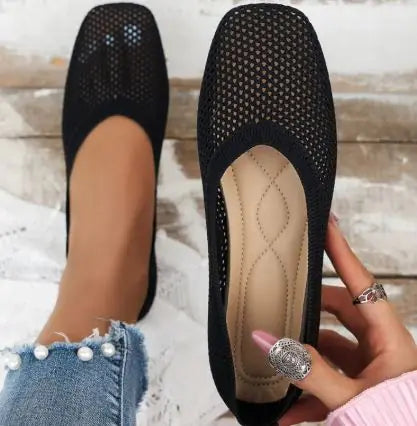 Breathable Mesh Womens Flat Shoes Casual Comfort All Day