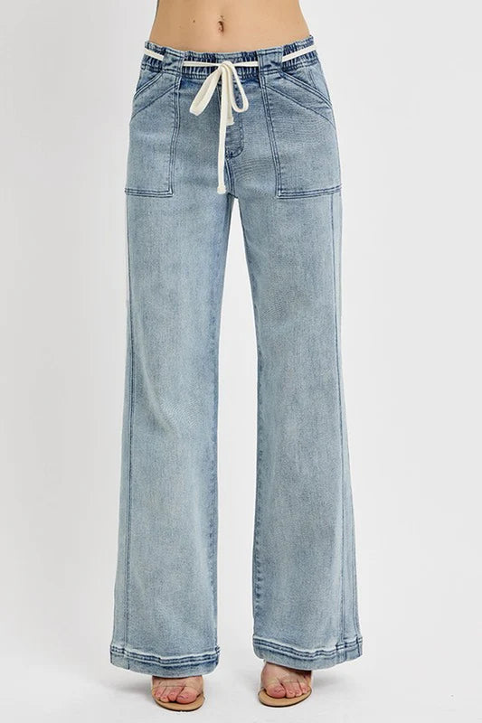 Step Up Your Style Game with RISEN Plus Size Straight Leg Jeans – Perfect Fit and Pockets! #FashionGoals #PlusSizeStyle