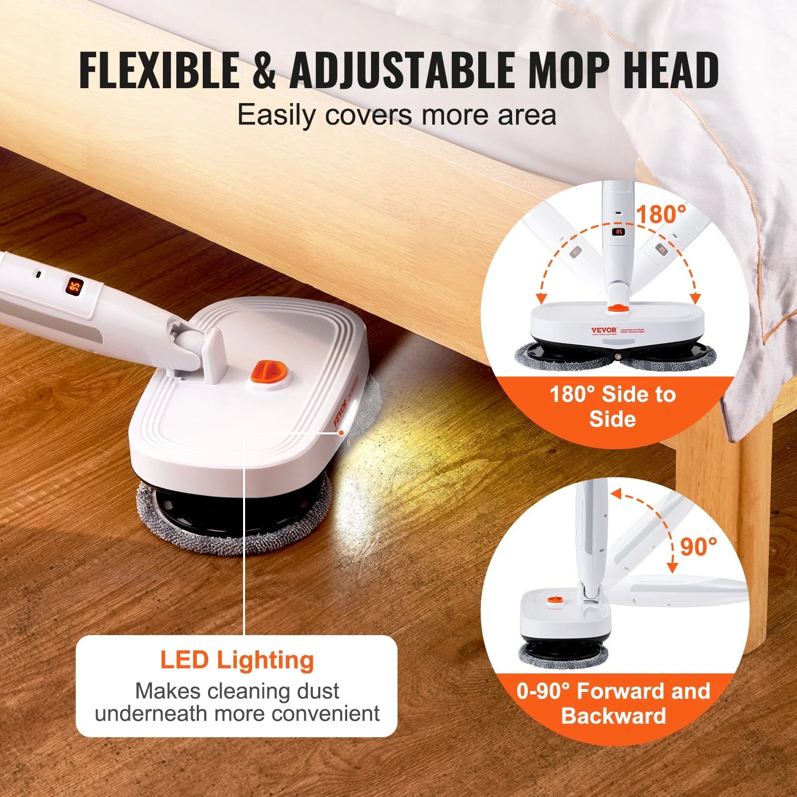 Say goodbye to dirt and hello to shine! ✨ Check out the VEVOR Cordless Electric Mop - your new cleaning superhero! 💪🧼 With a powerful battery for 40 mins of cleaning, LED headlight, and dual mop heads, it's perfect for hardwood and tile floors! 🏠💖 Plus, it comes with 8 microfiber pads for that extra sparkle! #CleaningMadeEasy #HomeEssentials