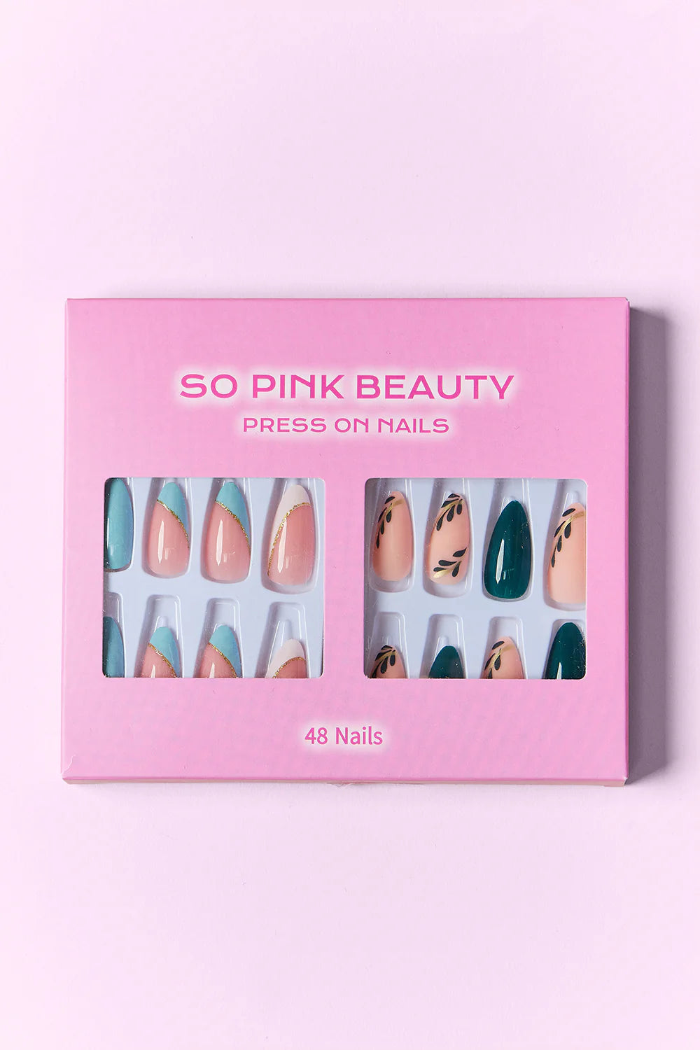 Get Glam with SO PINK BEAUTY Press-On Nails - 2 Packs of Fabulousness! 💅💖