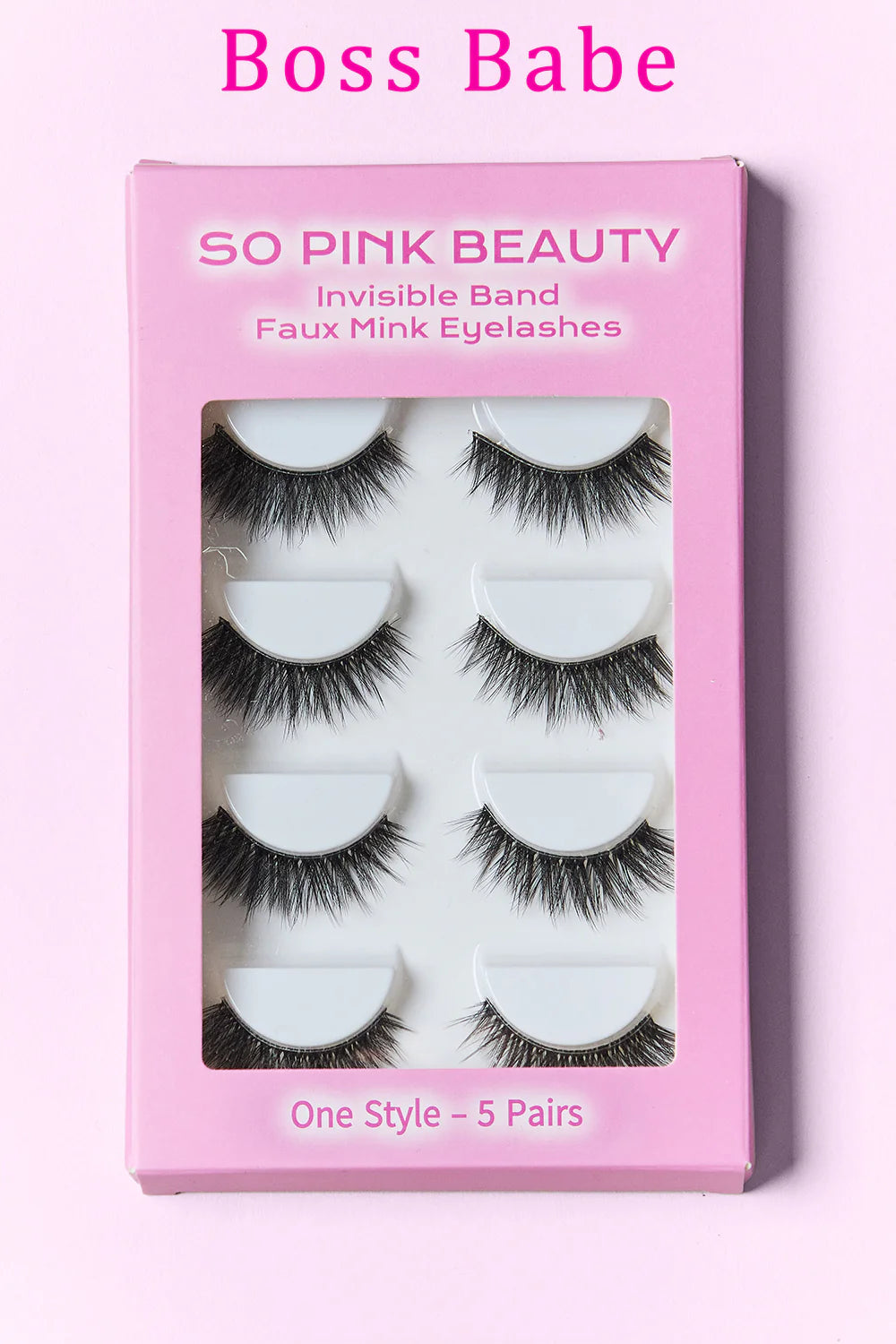 Get Glam with SO PINK BEAUTY Faux Mink Eyelashes - 5 Pairs of Stunning Lashes! 💖✨