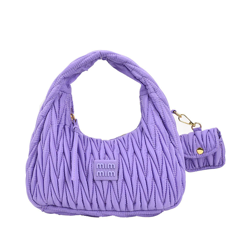 Elevate Your Style with Our New Luxury Nylon Hobo Bag & Coin Purse! Perfect for Any Evening Out! ✨👜 #Fashion #Luxury #Style2023
