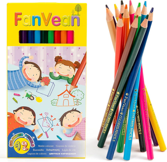 Brighten up your art with our 12-count pre-sharpened colored pencils! Perfect for classrooms and creative kids! 🎨✨ #SchoolSupplies #ArtFun
