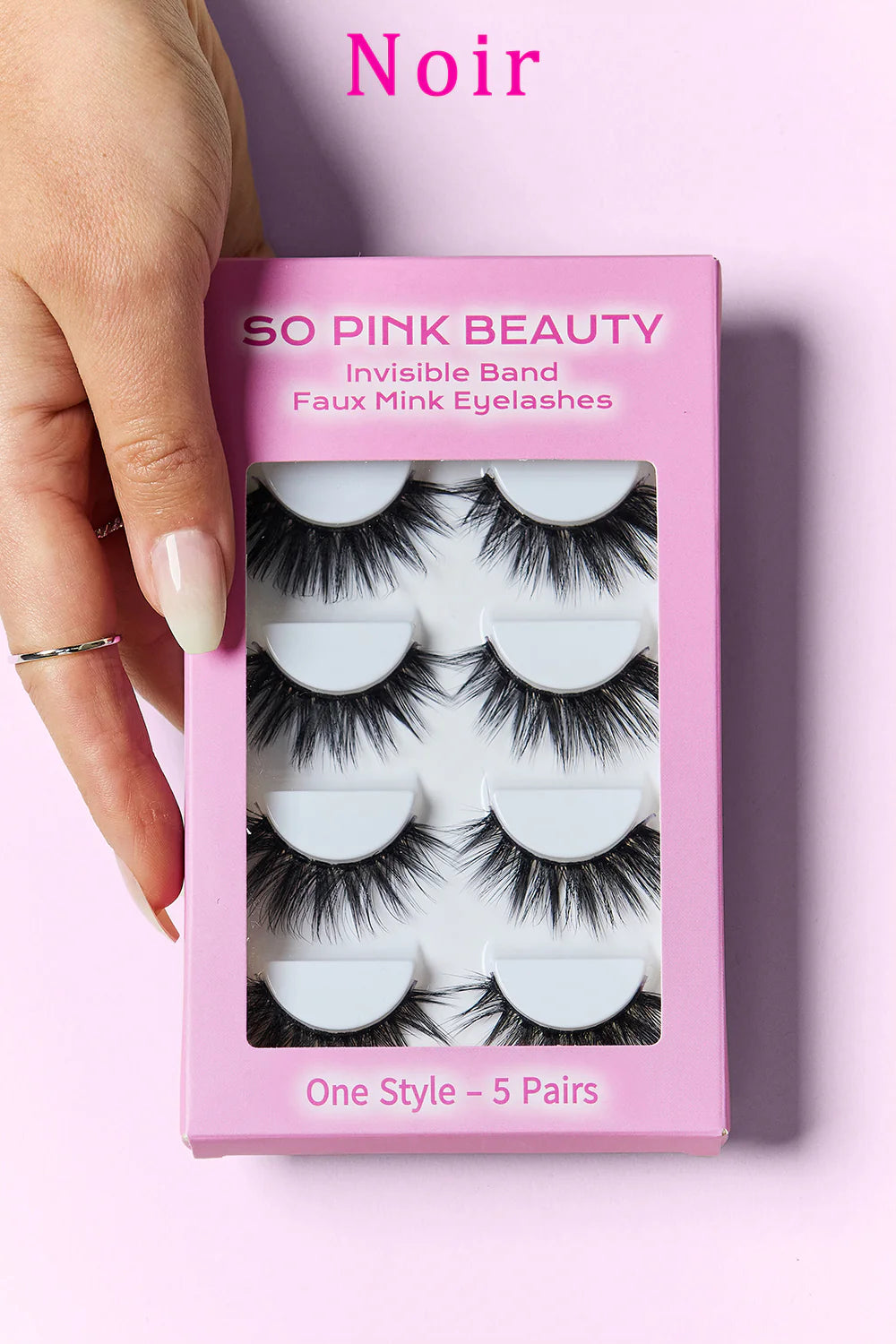 Get Glam with SO PINK BEAUTY Faux Mink Eyelashes - 5 Pairs of Stunning Lashes! 💖✨