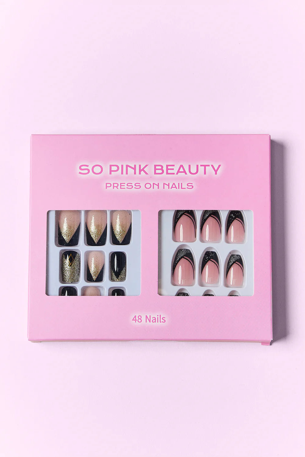 Get Glam with SO PINK BEAUTY Press-On Nails - 2 Fabulous Packs! 💅💖