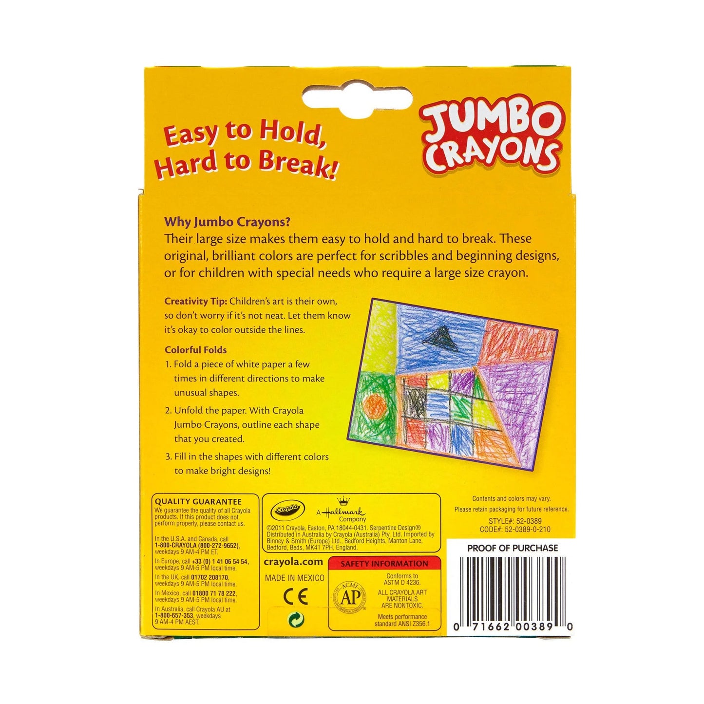 Crayola's Big Ol' Crayon Party Pack: 8 Colorful Wands of Toddler Joy for Future Picasso Prodigies, Ages 3 and Up!