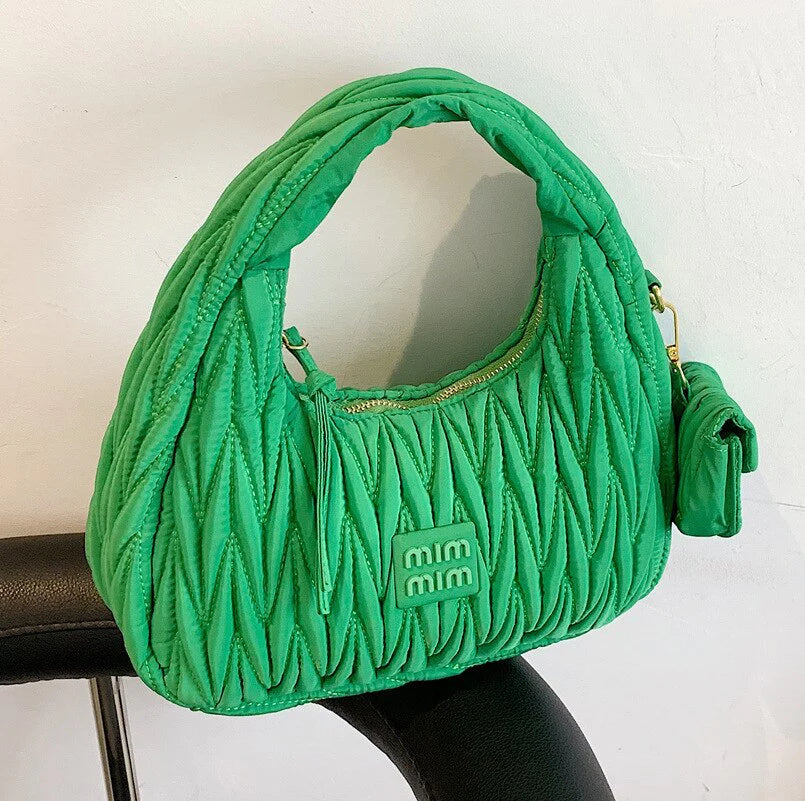 Elevate Your Style with Our New Luxury Nylon Hobo Bag & Coin Purse! Perfect for Any Evening Out! ✨👜 #Fashion #Luxury #Style2023