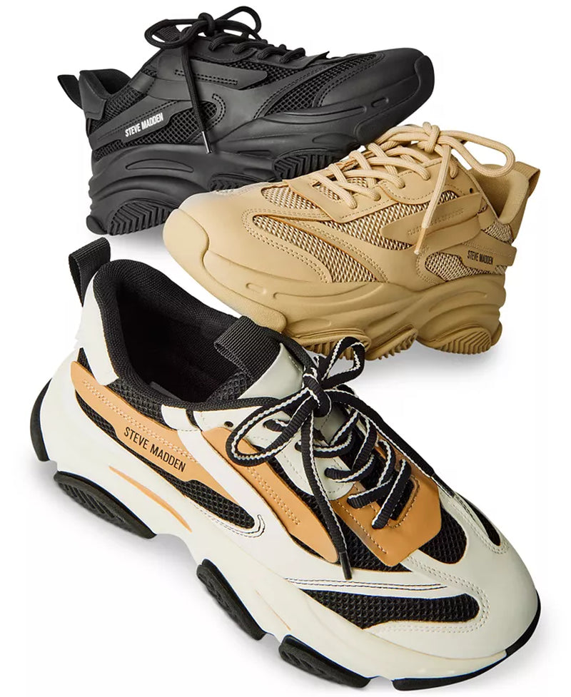 Step Up Your Style with Women'S Possession Chunky Lace-Up Sneakers