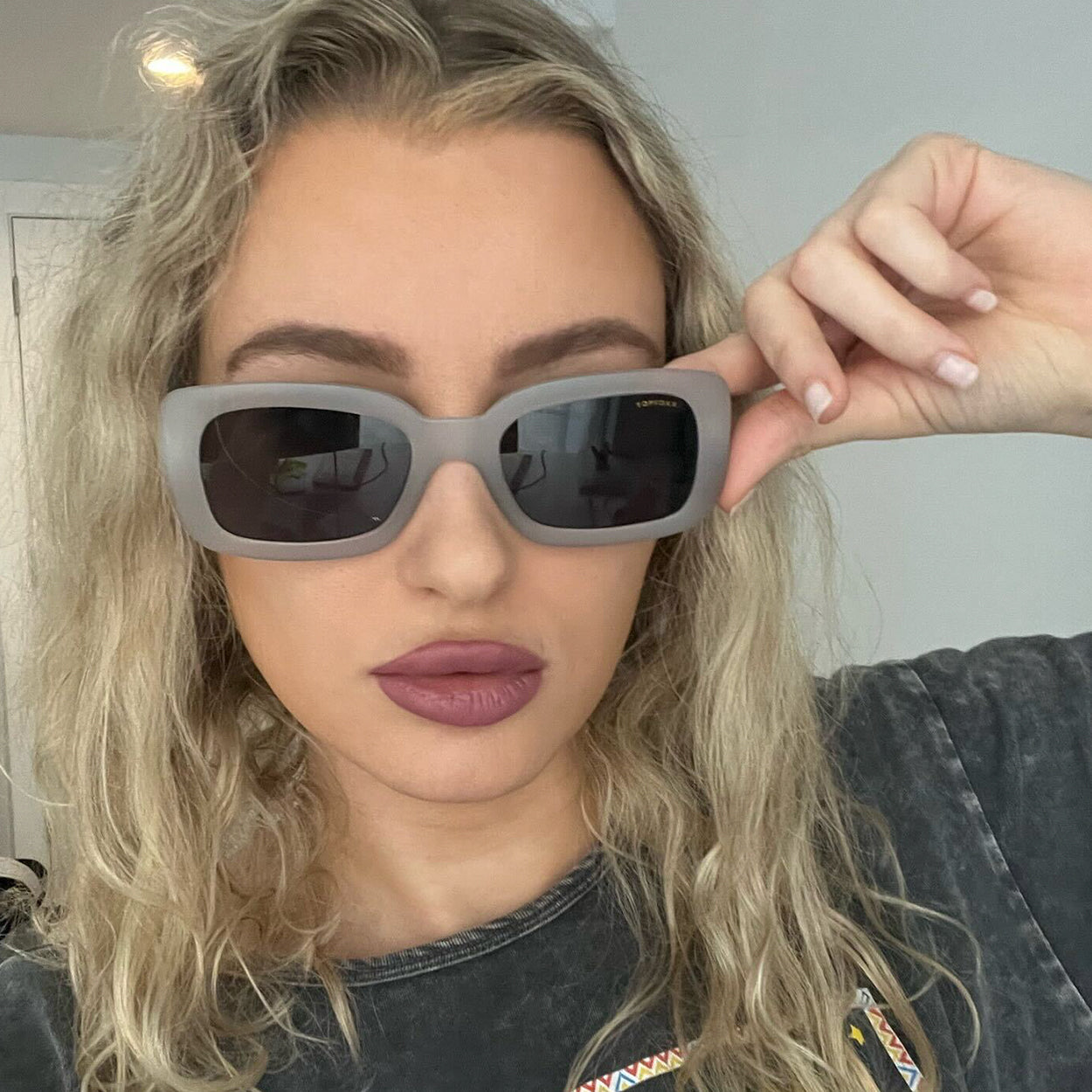 Gigi Frosty Grey Eco Friendly Recycled Eyewear Frames