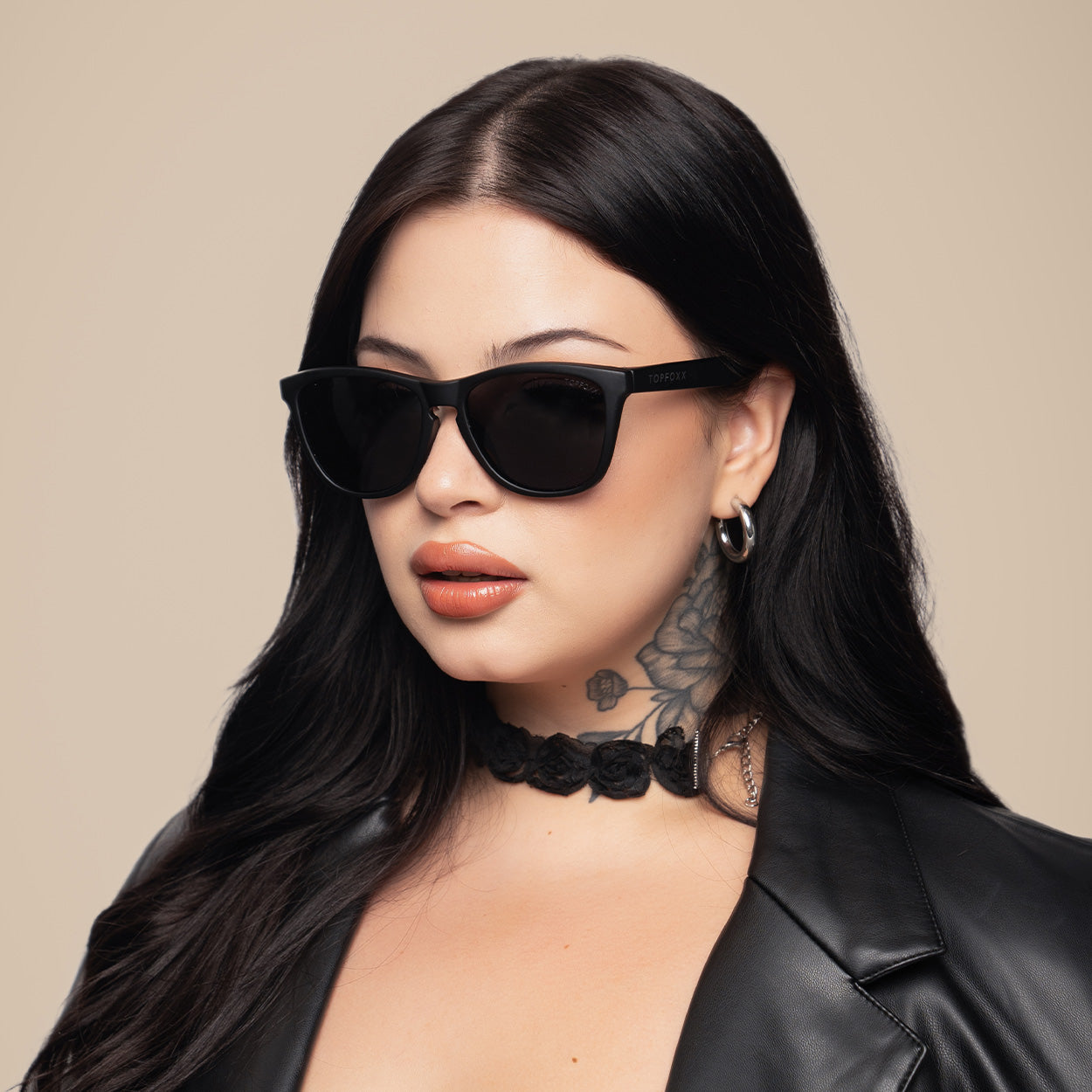 Rise Up Black Sunglasses By TopFoxx Polarized Buoyant