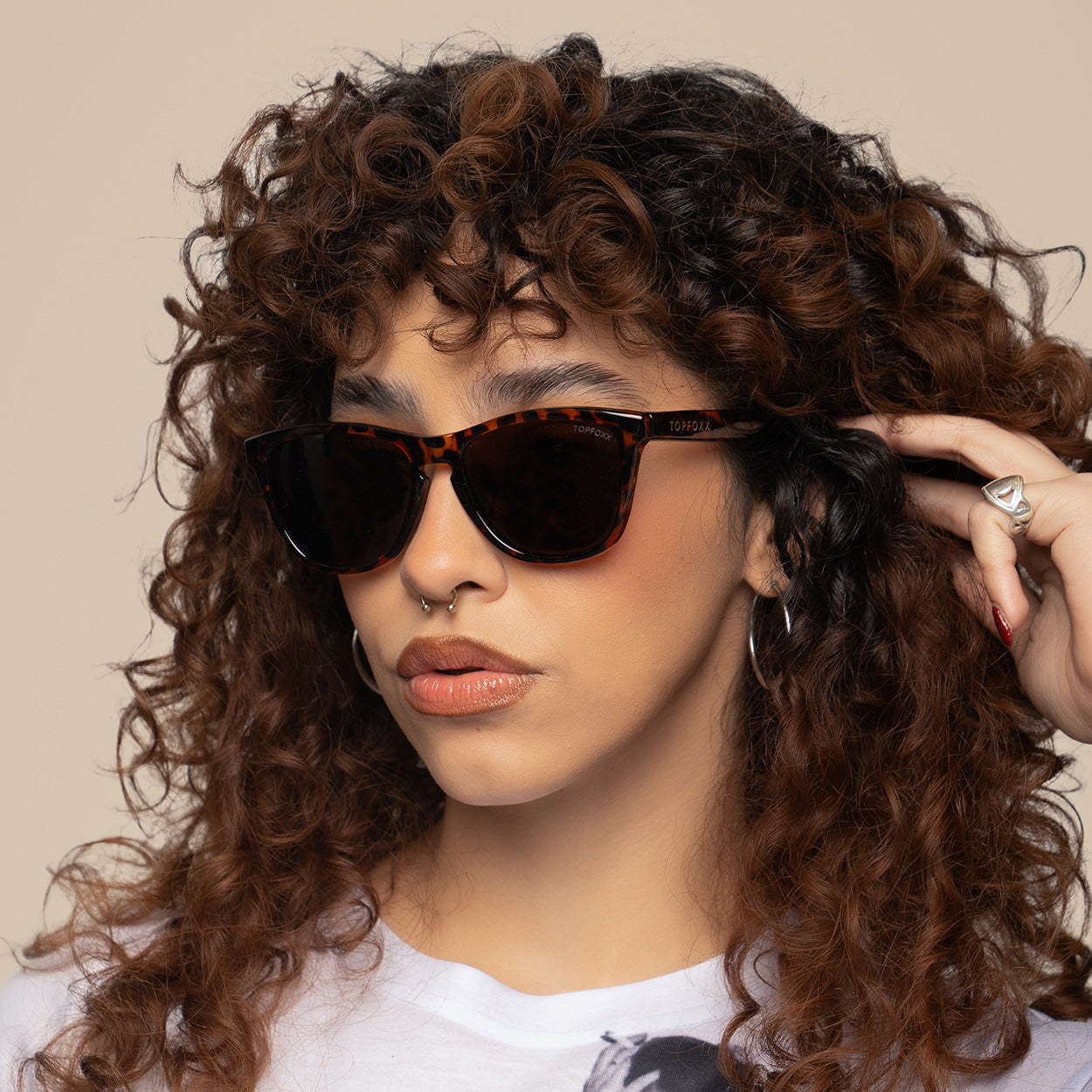 Rise Up Tortoise Polarized Floating Sunglasses by TopFoxx