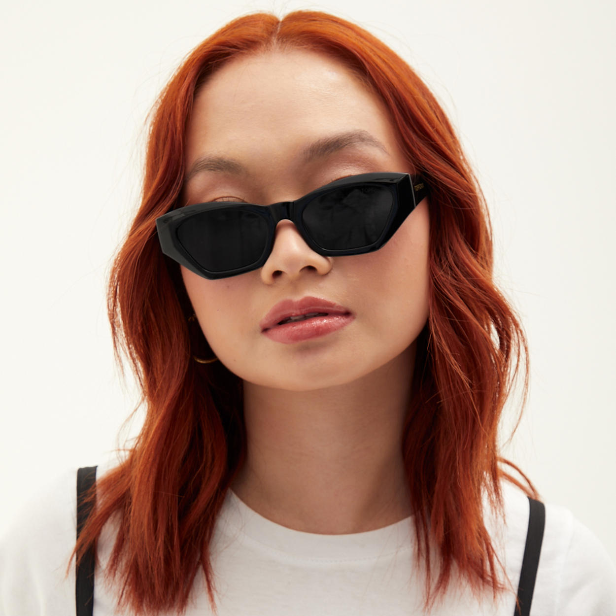 Bright As My Future Black Cat Eye Sunglasses for Women