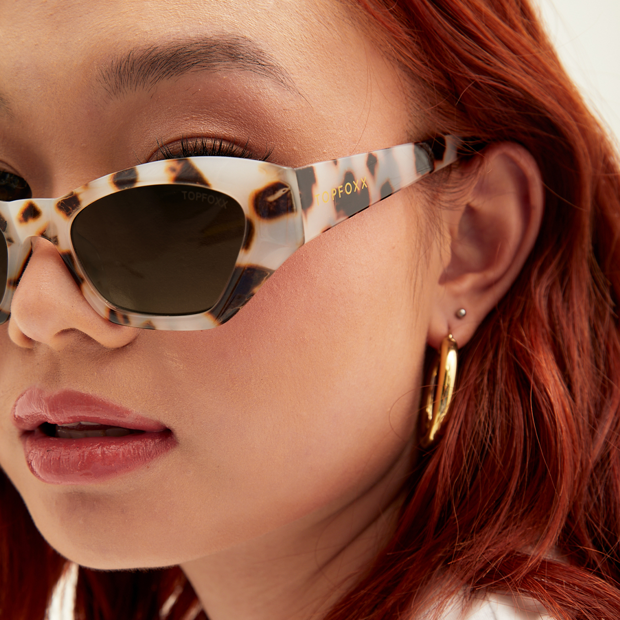 Bright As My Future Tortoise Cat Eye Sunglasses Women