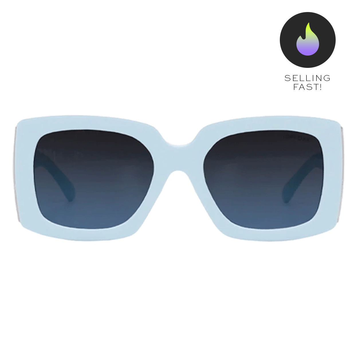 Bardot Blue Oversized Sunglasses Inspired Brigitte Bardot